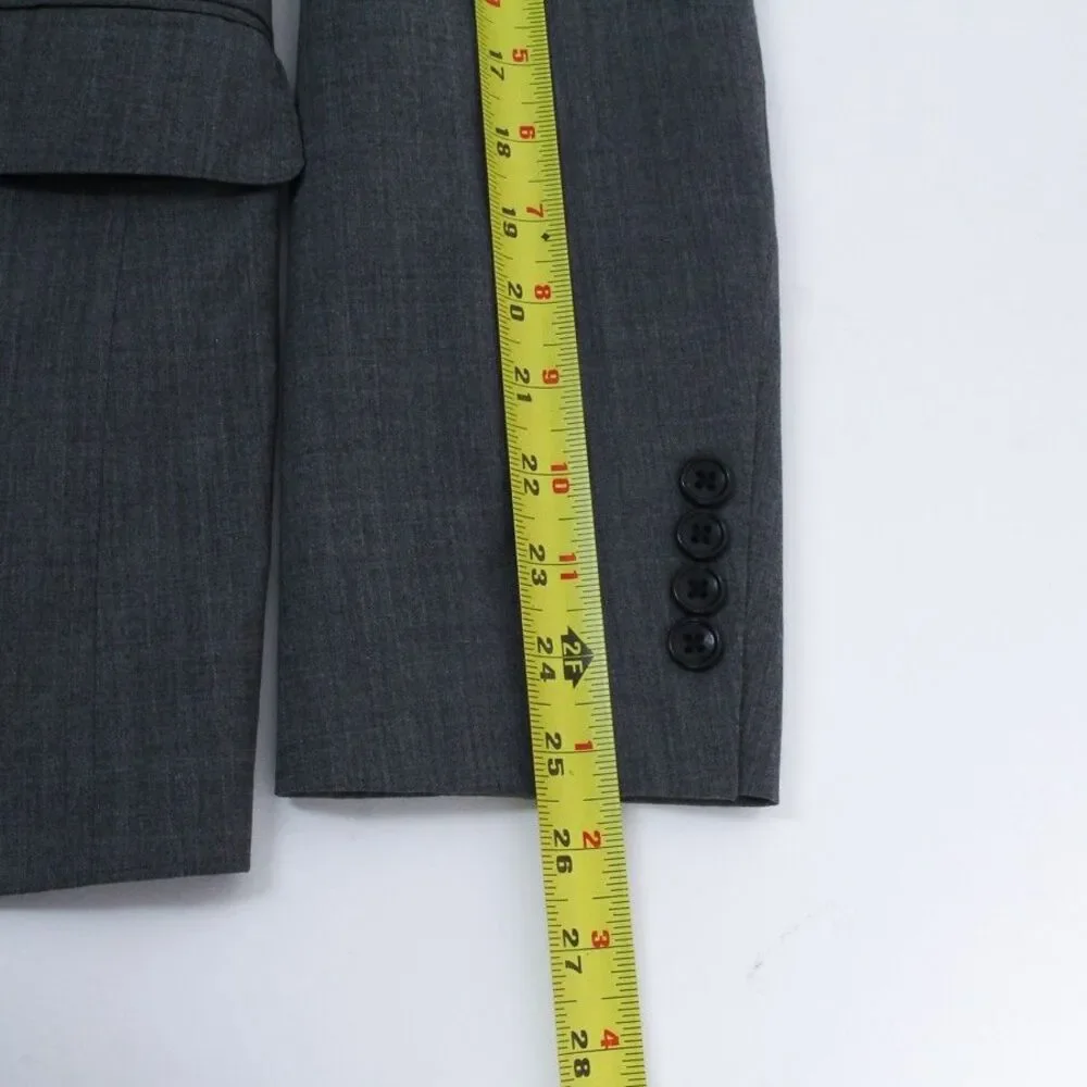 Bonobos Athletic Fit Gray Wool Mens 40R Two Button Sport Coat Blazer Jacket
